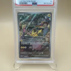 PSA 10 Gem Mint Pikachu 173/165 Scarlet & Violet 151 Illustration Rare Holo Card - Image 3