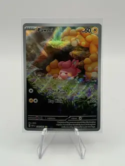 Pawmi - 226/091 - Pokemon Paldean Fates Illustration Rare Card NM - Image 1