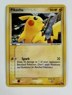 Pikachu 2006 Pokemon POP Series 4 Holo #013/017 * Light Play * Swirl - Image 1