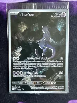 MEWTWO SVP 052 Scarlet Violet 151 Promo Illustration Rare Pokemon Card SEALED - Image 1