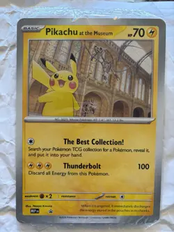 Sealed Pikachu at the museum TCG pokemon card. Will Ship Worldwide 🌍✈🌏 - Image 1