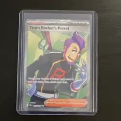 Pokemon Team Rocket's Petrel Full Art Ultra Rare Trainer Supporter Card 226/182 - Image 1