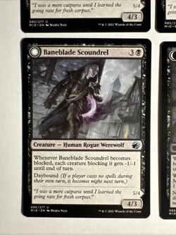 4x Mtg Innistrad Midnight Hunt Baneblade Scoundrel NM/M Magic The Gathering - Image 2