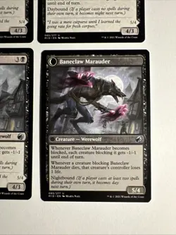 4x Mtg Innistrad Midnight Hunt Baneblade Scoundrel NM/M Magic The Gathering - Image 3
