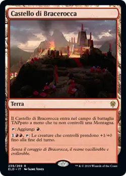 MTG CASTLE EMBERETH FOIL EXC - CASTELLO DI BRACEROCCA - ELD - MAGIC - Image 1