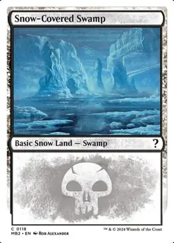 MTG SNOW-COVERED SWAMP 118 EXC - PALUDE INNEVATA - MB2 - MAGIC - Image 1