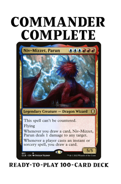 Niv-Mizzet, Parun CARD DRAW INSTANT SORCERY Magic MTG Custom Commander Deck - Image 1