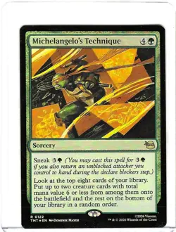 Michelangelo's Technique #122 Foil R - Teenage Mutant Ninja Turtles TMNT MTG - Image 1