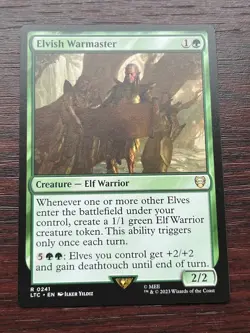 1x ELVISH WARMASTER - Jumpstart/Lord of the Rings - MTG - Magic the Gathering - Image 1