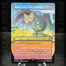 Magic MTG Final Fantasy - Eden, Seat of the Sanctum - FIN U 355 BORDERLESS FOIL - Image 1