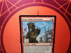 Siege-Gang Lieutenant (NM) Goblin Token Set can vary MTG Discount: 5+ Magic Card - Image 3