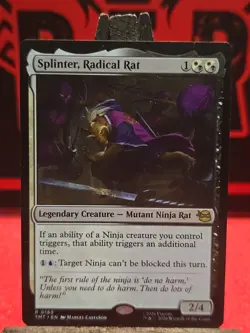 Splinter, Radical Rat 0169 Teenage Mutant Ninja Turtles TMT MTG NM - Image 1
