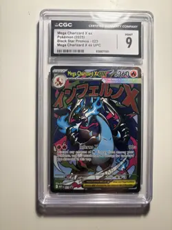 Mega Charizard X ex 2025 Pokemon Black Star Promos CGC 9 #023 - Image 1