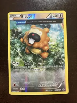 Bidoof 117/160 VLP Reverse Holo Full Art Pokemon TCG Primal Clash - Image 1