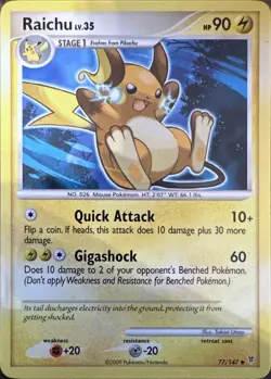 Raichu 77/147 Uncommon Supreme Victors Pokemon Lightly Played - Image 1