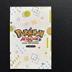 Pokemon Snorlax #143 Database Attacks Set Pink Shattered Holo - Image 2