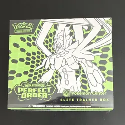 Pokemon Mega Evolution Perfect Order Elite Trainer Box Pokemon Center Exclusive - Image 1