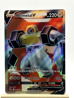 Melmetal V (Full Art) Ultra Rare Pokemon GO 075/078 LP - Image 1