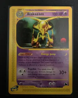Pokemon TCG Alakazam Skyridge Rare 2/144 LP/NM Condition Card 2003 Vintage WotC - Image 1