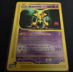 Pokemon TCG Alakazam Skyridge Rare 2/144 LP/NM Condition Card 2003 Vintage WotC - Image 2