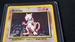 Pokemon Mewtwo TCG Base Set Holo Rare Card 10/102 Unlimited - Image 2