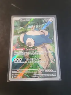 Pokemon TCG Snorlax Promo Scarlet & Violet 151 Black Star Holo Card - Image 1