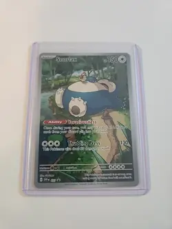 Pokemon TCG Snorlax Promo Scarlet & Violet 151 Black Star Holo Card - Image 3