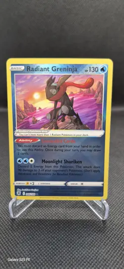 Radiant Greninja - 046/189 - Pokemon Astral Radiance Radiant Rare Card NM - Image 1