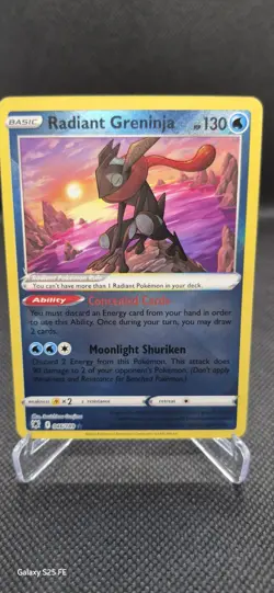 Radiant Greninja - 046/189 - Pokemon Astral Radiance Radiant Rare Card NM - Image 2