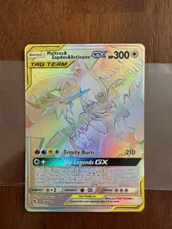 Pokemon Moltres & Zapdos & Articuno GX TAG TEAM Secret Rare Holo 69/68 300 HP #2 - Image 1