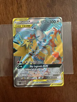 Pokemon Moltres & Zapdos & Articuno GX TAG TEAM Ultra Rare Full Art 66/68 #2 - Image 1