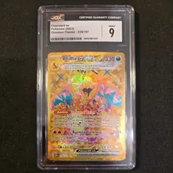 2023 Pokemon Charizard ex 228/197 SV03: Obsidian Flames Holo HR CGC 9 - Image 1