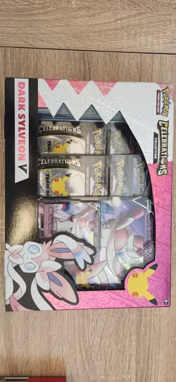 Pokemon TCG: Celebrations Collection Box [Dark Sylveon V or Lance's Charizard V 820650809392 - Image 1