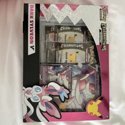 Pokemon TCG: Celebrations Collection Box [Dark Sylveon V or Lance's Charizard V 820650809392 - Image 1
