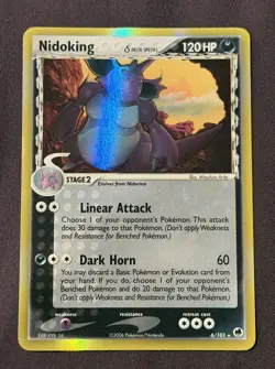 Pokemon Nidoking EX Dragon Frontiers Delta Species Holo Rare 6/101 2006 - Image 1