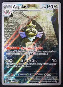 Aegislash - 210/182 - Illustration Rare - Pokemon TCG - SV04: Paradox Rift NM - Image 3