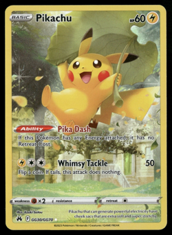 Pikachu Ultra Rare Crown Zenith: Galarian Gallery GG30/GG70 NM Pokemon TCG - Image 1