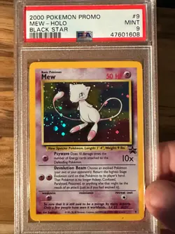Pokemon Black Star Mew League Promo PSA 9 PSA # 47601608 - Image 1