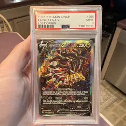 Pokemon Giratina V Full Art Ultra Rare Holo Lost Origin 186/196 PSA 9 2022 - Image 1