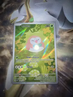 Pokemon TCG Rowlet 090/088 Perfect Order Illustration Rare Holo - Image 1