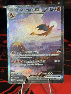 Pokemon TCG Charizard EX 199/165 Scarlet & Violet 151 Special Illustration A - Image 1
