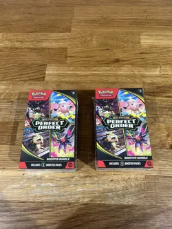 2 x Perfect Order Pokemon Mega Evolution Booster Bundle 12 Packs Total - Image 1