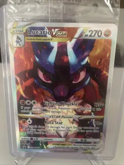 Pokemon Lucario VSTAR Full Art Promo Holo SWSH291 270 HP Sword & Shield [SEALED] - Image 1
