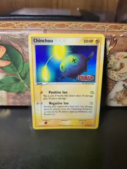 Chinchou Reverse Holo 2007 Ex Power Keepers Stamped Pokemon 49/108(LP) - Image 1