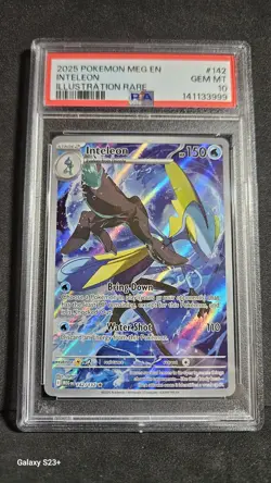 2025 POKEMON MEG EN-MEGA EVOLUTION ILLUSTRATION RARE #142 INTELEON PSA 10 - Image 1