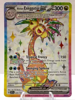 Pokemon Alolan Exeggutor ex 225/191 Surging Sparks SV Ultra Rare Full Art - Image 2