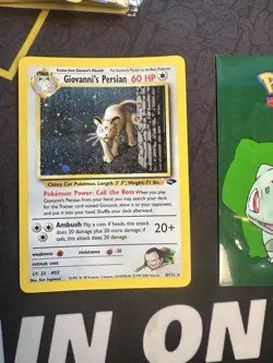 Pokemon Giovanni's Persian 8/132 Holo Rare Gym Challenge Unlimited 143💎NM +💎 - Image 1
