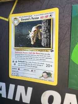 Pokemon Giovanni's Persian 8/132 Holo Rare Gym Challenge Unlimited 143💎NM +💎 - Image 2