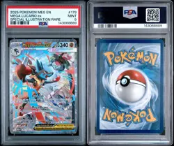 Lucario 179/132 SIR PSA 9 2025 Pokemon Mega Evolutions Base Set Me01 - Image 3