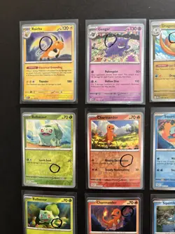 SWIRLS Pokemon 151 Cosmos Reverse Holo EX promo set Sams Club Costco PC etc NM A - Image 2